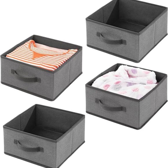 Soft Fabric Modular Closet Organizer Boxes with Front Pull Handles - Picture 1 of 6
